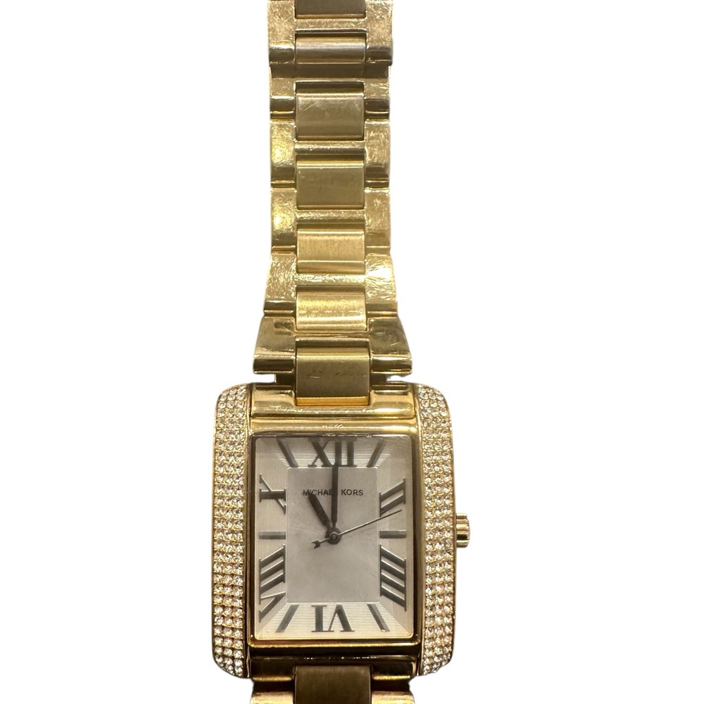Michael Kors Gold Watch with Crystal Details